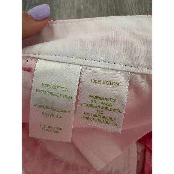 Lilly Pulitzer The Buttercup Short "Mango Salsa" Pink Print Size 00 - Picture 4 of 6